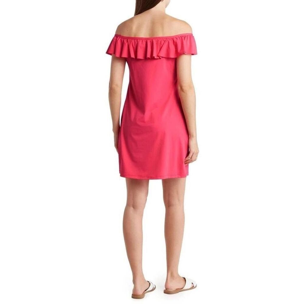 New Tommy Bahama Women's Off the Shoulder Spa Cover-Up Dress Size S - Picture 3 of 8